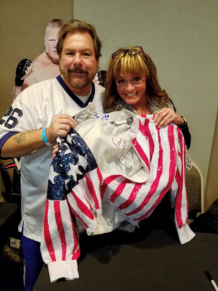 MBS15 Americas Sweetheart Misty Blue Simmes Heidi Lee Morgan Autographed VERY RARE Vintage Wrestling Photo w/COA