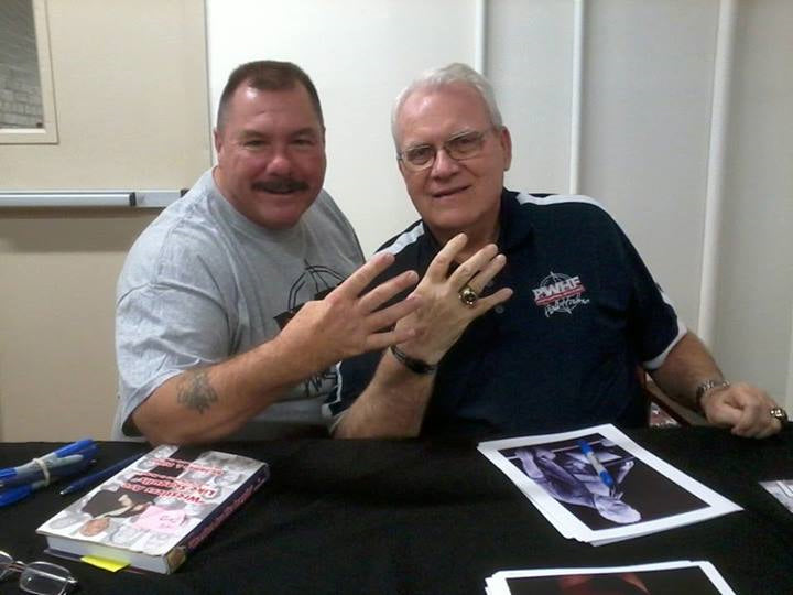 M3674 Tully Blanchard and J.J. Dillon Autographed Wrestling Photo w/COA