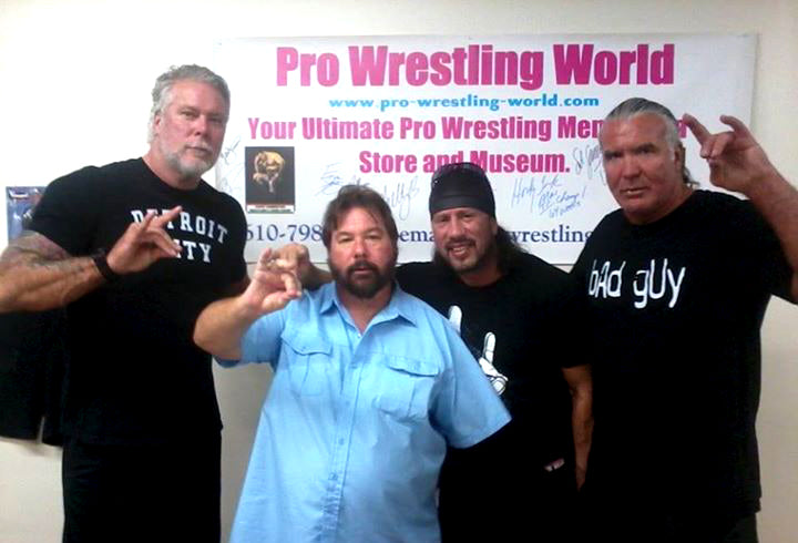 BD89 Scott Hall ( Deceased ) Kevin Nash Autographed Vintage Wrestling Magazine w/COA