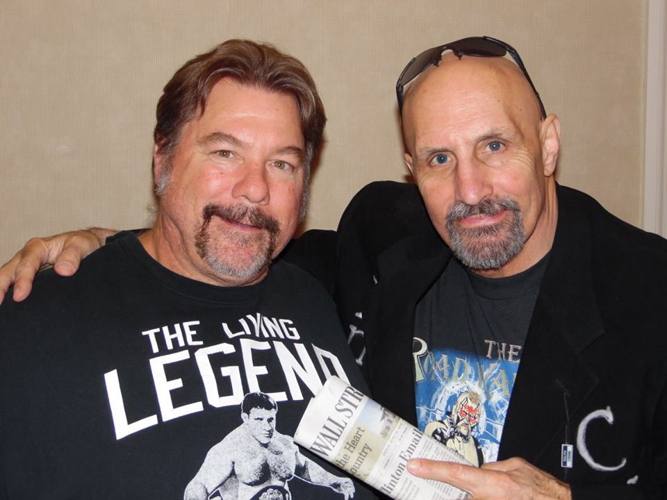 AM718 Rock and Roll Express Road Warrior Animal Paul Ellering VERY RARE Autographed Vintage Wrestling Magazine w/COA