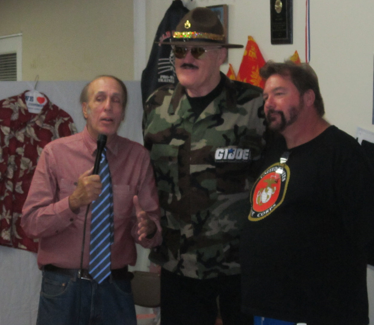 AM578 Sgt Slaughter Autographed Vintage Wrestling Magazine Poster w/COA