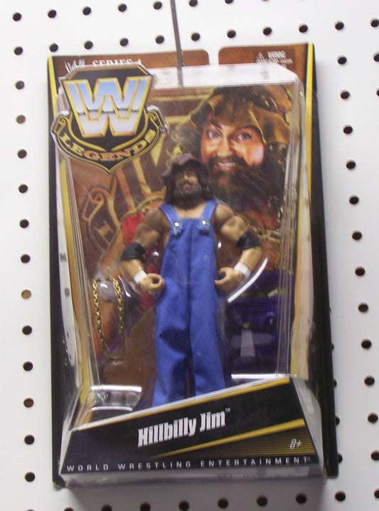 SAF6 WWF Hillbilly Jim Autographed Action figure w/COA