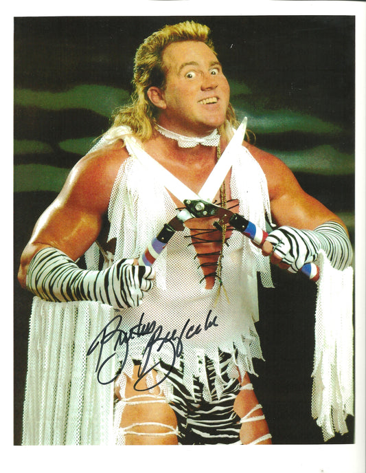 M159 Brutus the Barber Beefcake Autographed Wrestling Photo w/COA