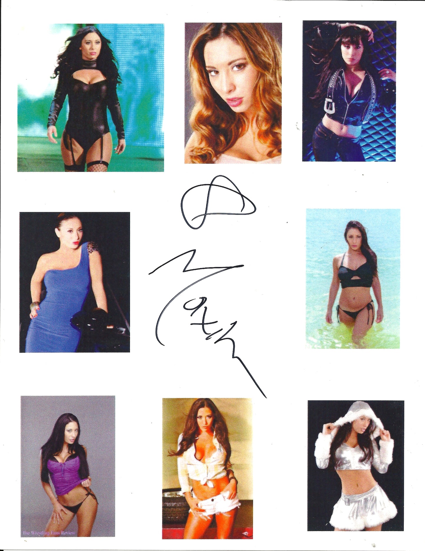 M198 Maxine Autographed Wrestling Photo w/COA