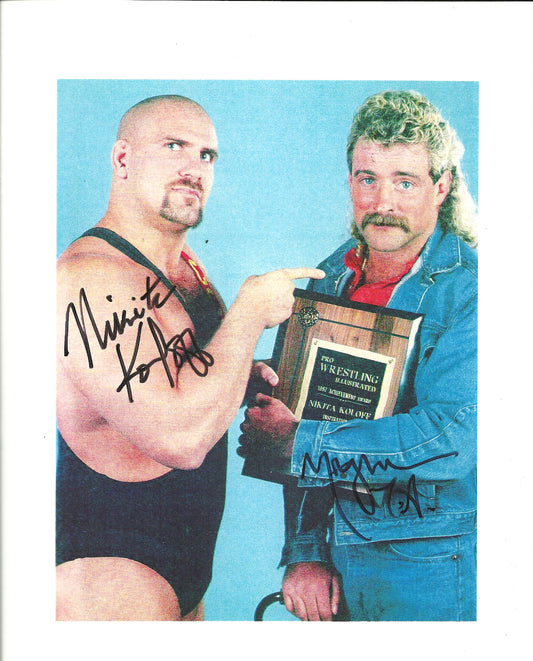 M210 Magnum TA Nikita Koloff Autographed Wrestling Photo w/COA