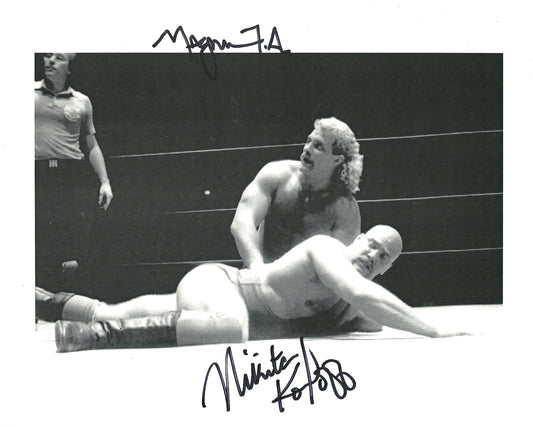M211 Nikita Koloff vs Magnum TA Autographed Wrestling Photo w/COA