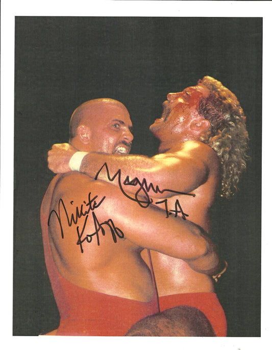 M213 Magnum TA vs Nikita Koloff Autographed Wrestling Photo w/COA