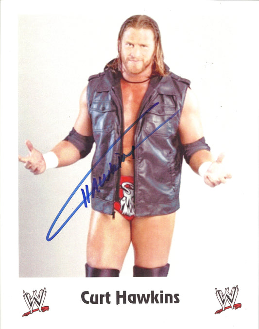 M256 Curt Hawkins Autographed Wrestling Photo w/COA
