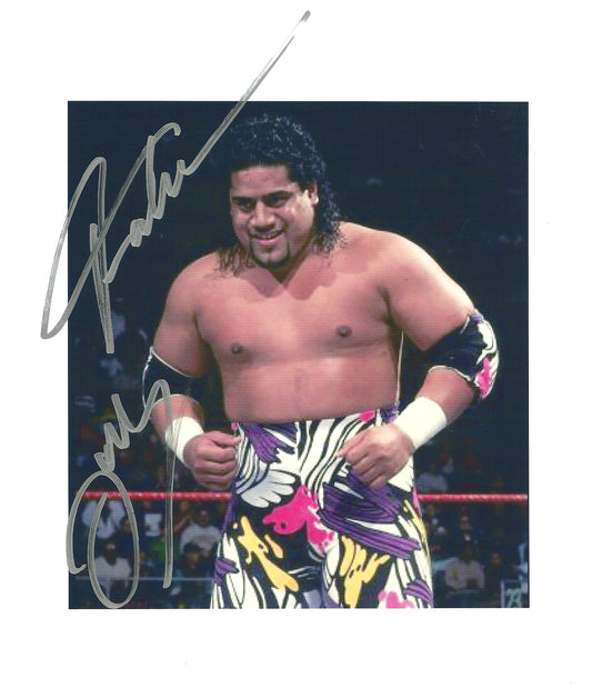 M282 Rikishi Fatu Autographed Wrestling Photo w/COA
