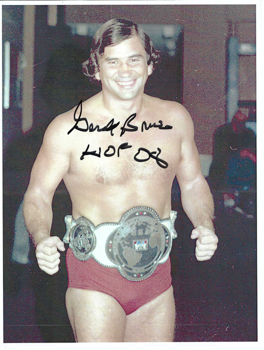 M3090 Gerald Jerry Brisco Signed Wrestling Photo w/COA