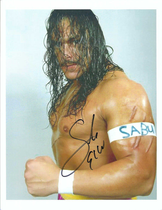 M3115 Sabu Autographed 8x10 Wrestling Photo w/COA
