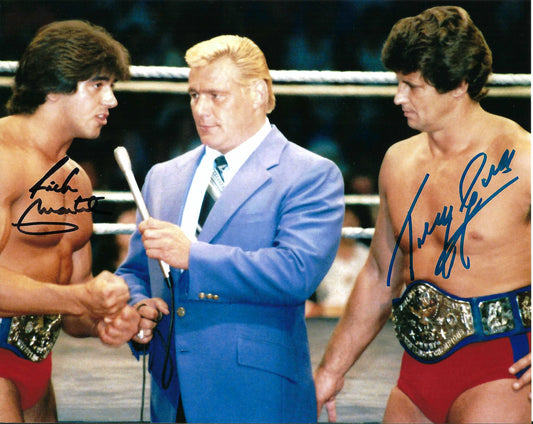 M3133 Tony Garea Rick Martel Autographed 8X10 Wrestling Photo w/COA