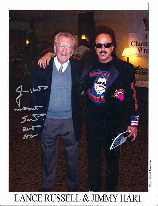M3142 The Mouth of the South Jimmy Hart Autographed Wrestling Photo w/COA