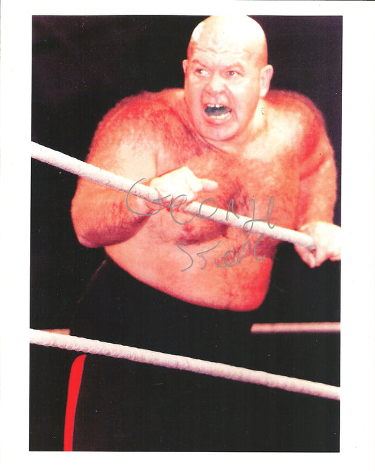 M333 George the Animal Steele ( Deceased ) Autographed Wrestling Photo w/COA