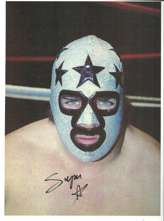 M338 Masked Superstar Autographed Wrestling Photo w/COA