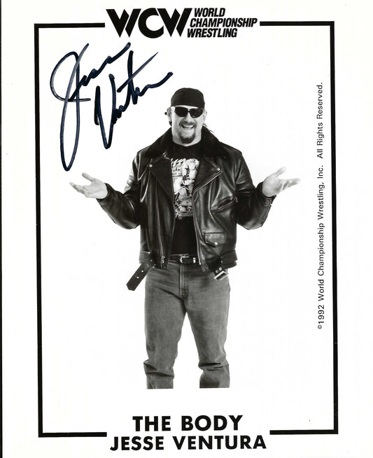 m3683 Jesse the Body Ventura Autographed Wrestling Photo w/COA