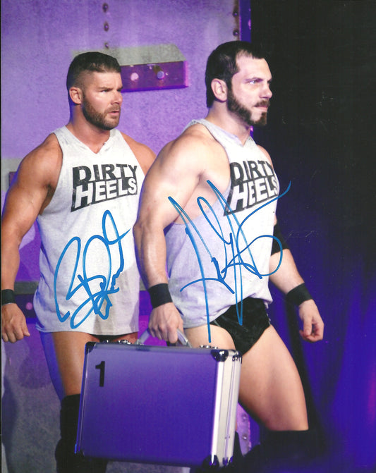 M380 Austin Aries Bobby Roode Autographed Wrestling Photo w/COA