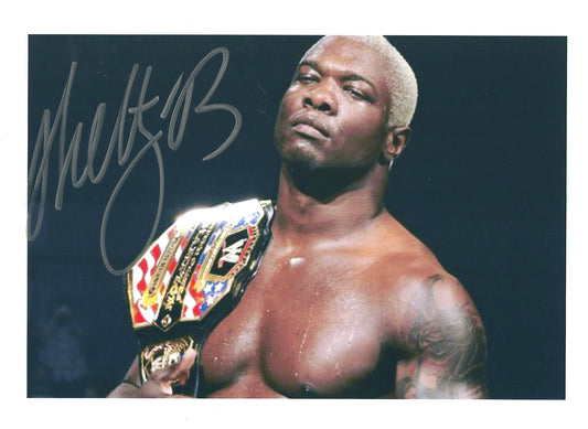 M390 Shelton Benjamen Autographed Wrestling Photo w/COA