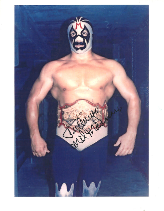 M430 Mil Mascaras Autographed Wrestling Photo w/COA