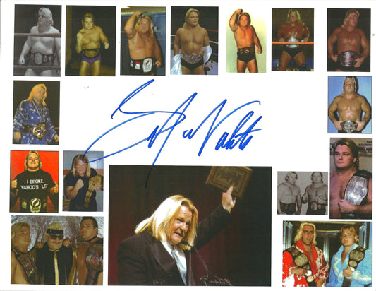 M437 Greg the Hammer Valentine Autographed Wrestling Photo w/COA
