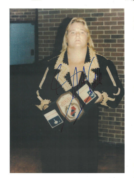 M441 Greg the Hammer Valentine Autographed Wrestling Photo w/COA