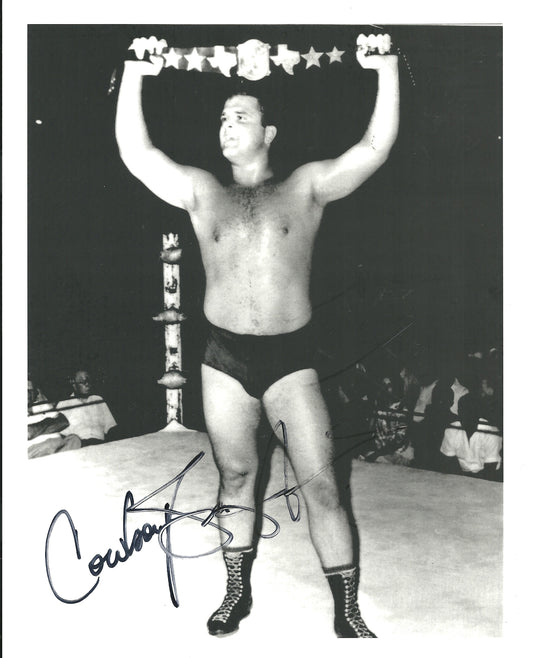M471 Cowboy Bill Watts Autographed Wrestling Photo w/COA