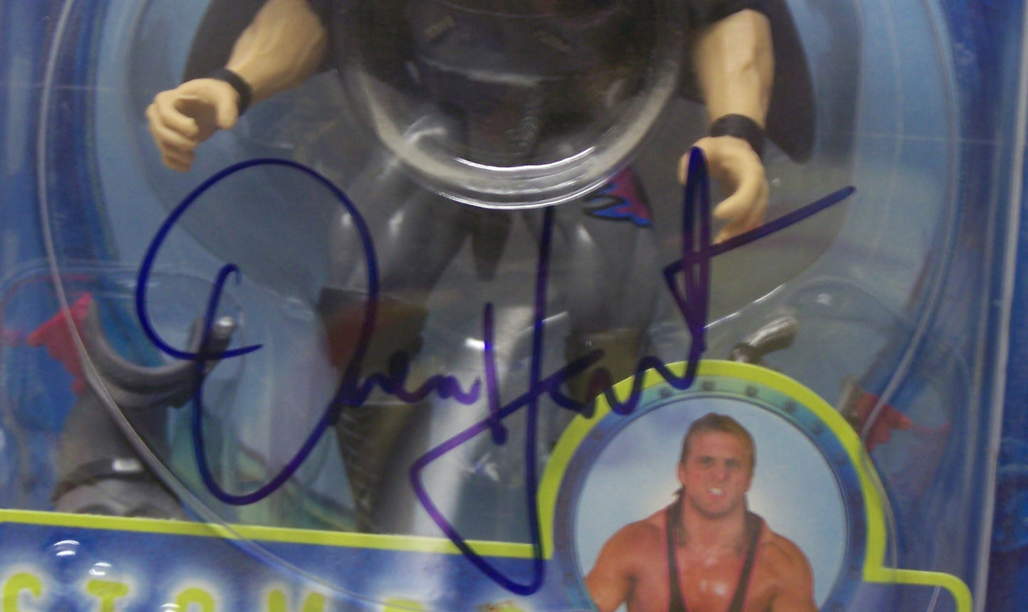 Owen Hart Autographed Vintage Jakks Action Figure w/COA