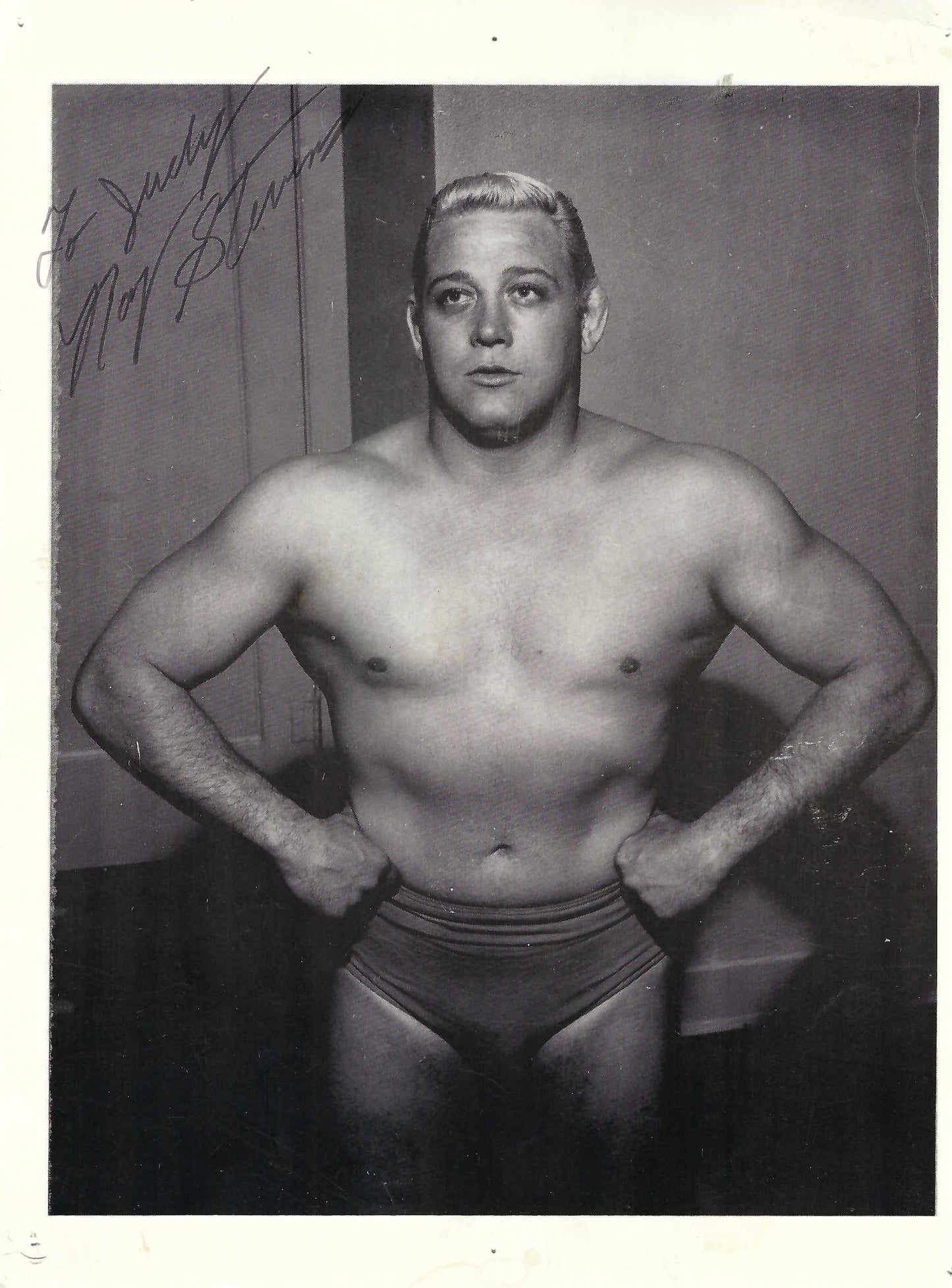 RS1 Original Ray Stevens ( Deceased ) Autographed 8x10 Wrestling photo w/COA