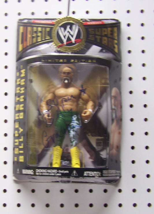SSBGSAF1 Superstar Billy Graham Autographed Jakks Classics Action Figure w/COA