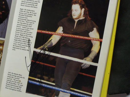 TIW1 This is Wrestling Autographed Book signed by over 200 many Deceased Featuring The Ultimate Warrior (Deceased ) The Undertaker w/COA