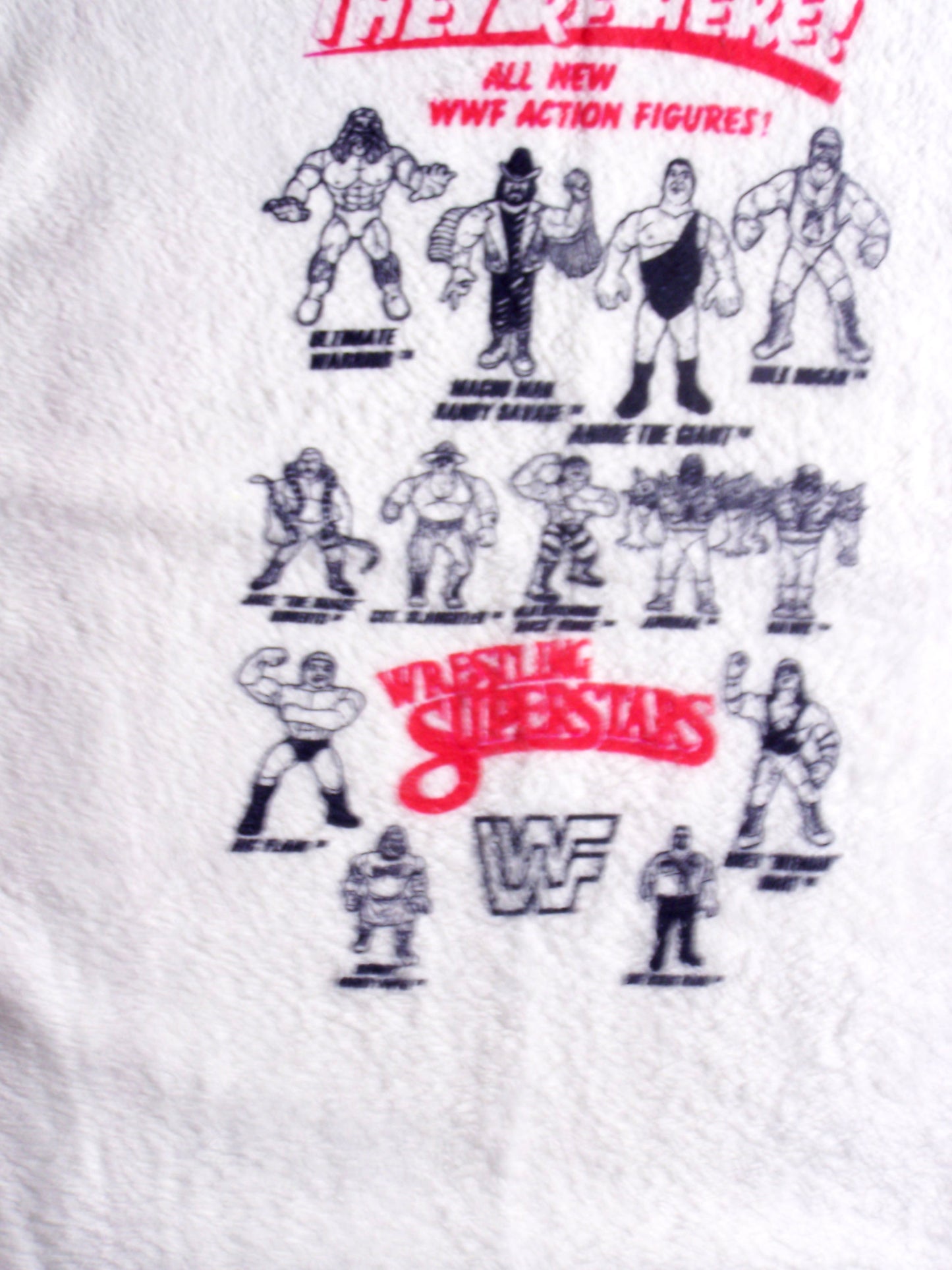TWL1 VERY RARE WWF Hasbro Action Figure 15X23 Towel