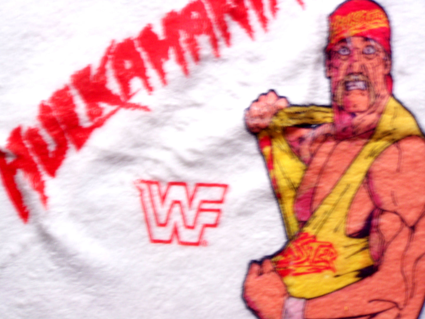 TWL3 VERY RARE WWF Hulk Hogan Hulkamania 15X23 Towel