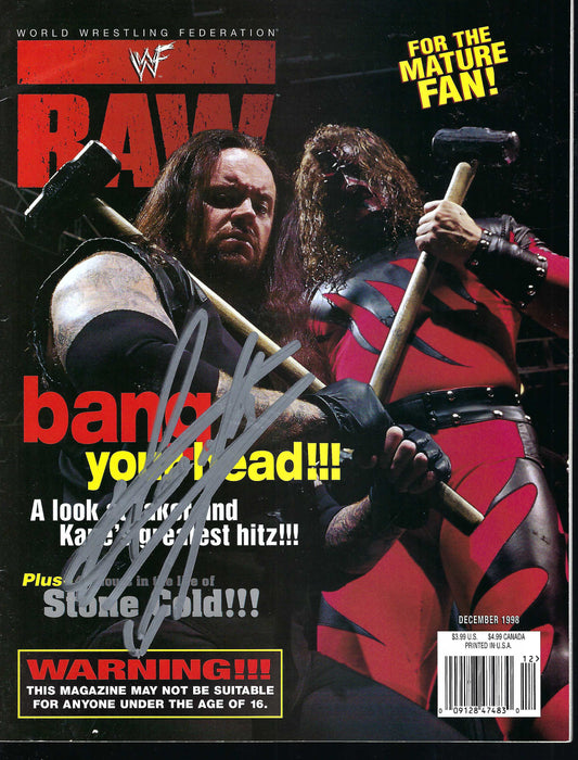 UT1 The Undertaker Autographed Vintage Wrestling Magazine w/COA