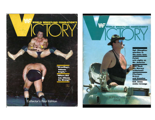 VERY RARE WWF Victory Magazines 1st and Second Edition