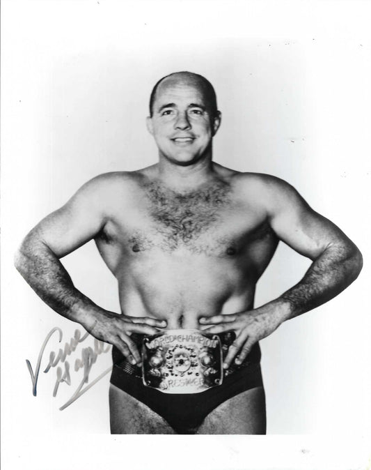 VG1 Verne Gagne Autographed 8x10 Wrestling Photo w/COA