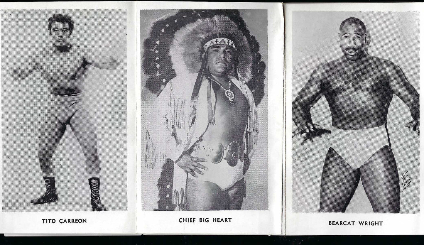 Extremely Rare 1950's Wrestling Photo Lot Booklet featuring Buddy Rogers , Antonino Rocca , Eddie Graham