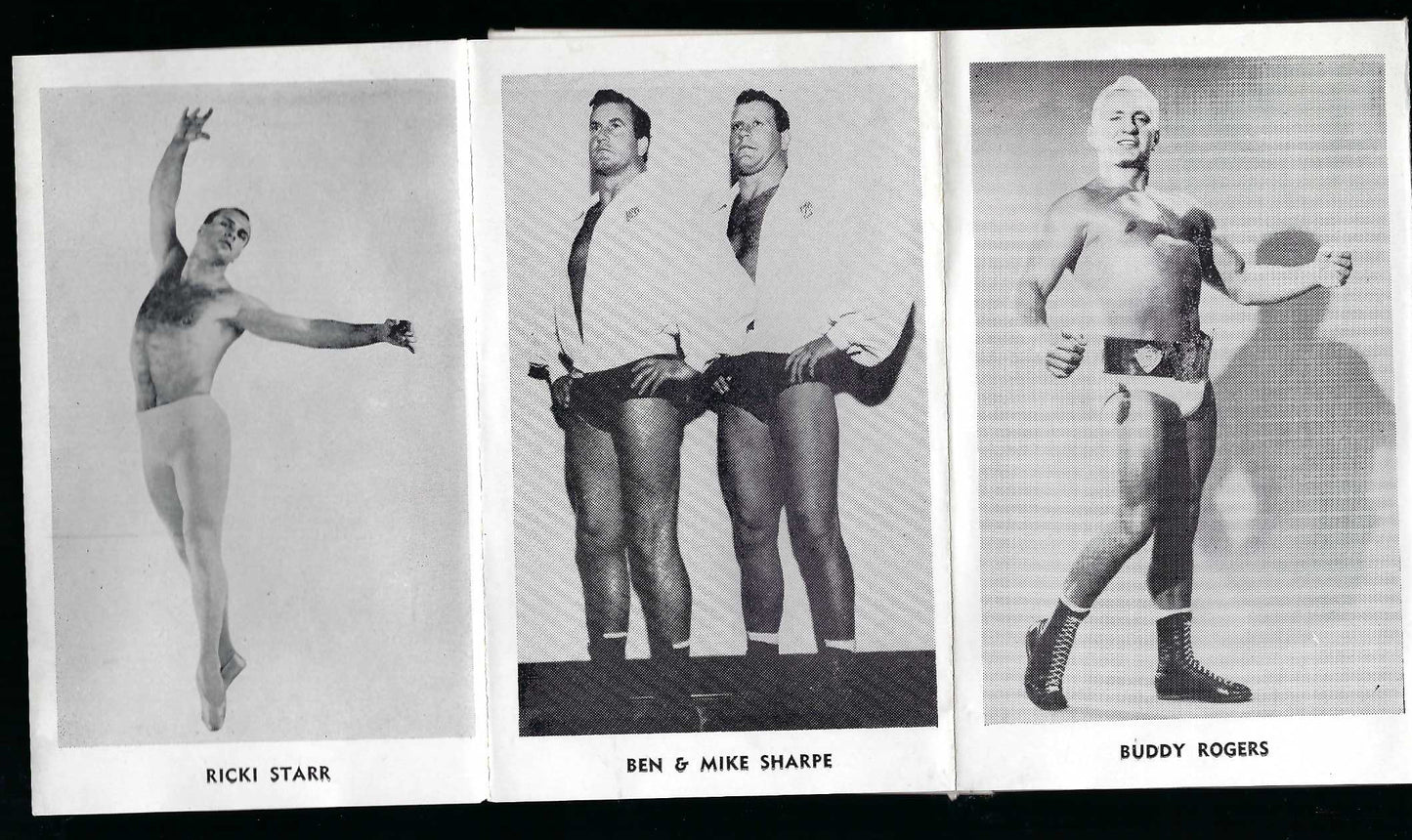 Extremely Rare 1950's Wrestling Photo Lot Booklet featuring Buddy Rogers , Antonino Rocca , Eddie Graham