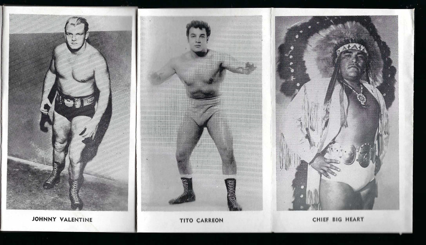 Extremely Rare 1950's Wrestling Photo Lot Booklet featuring Buddy Rogers , Antonino Rocca , Eddie Graham