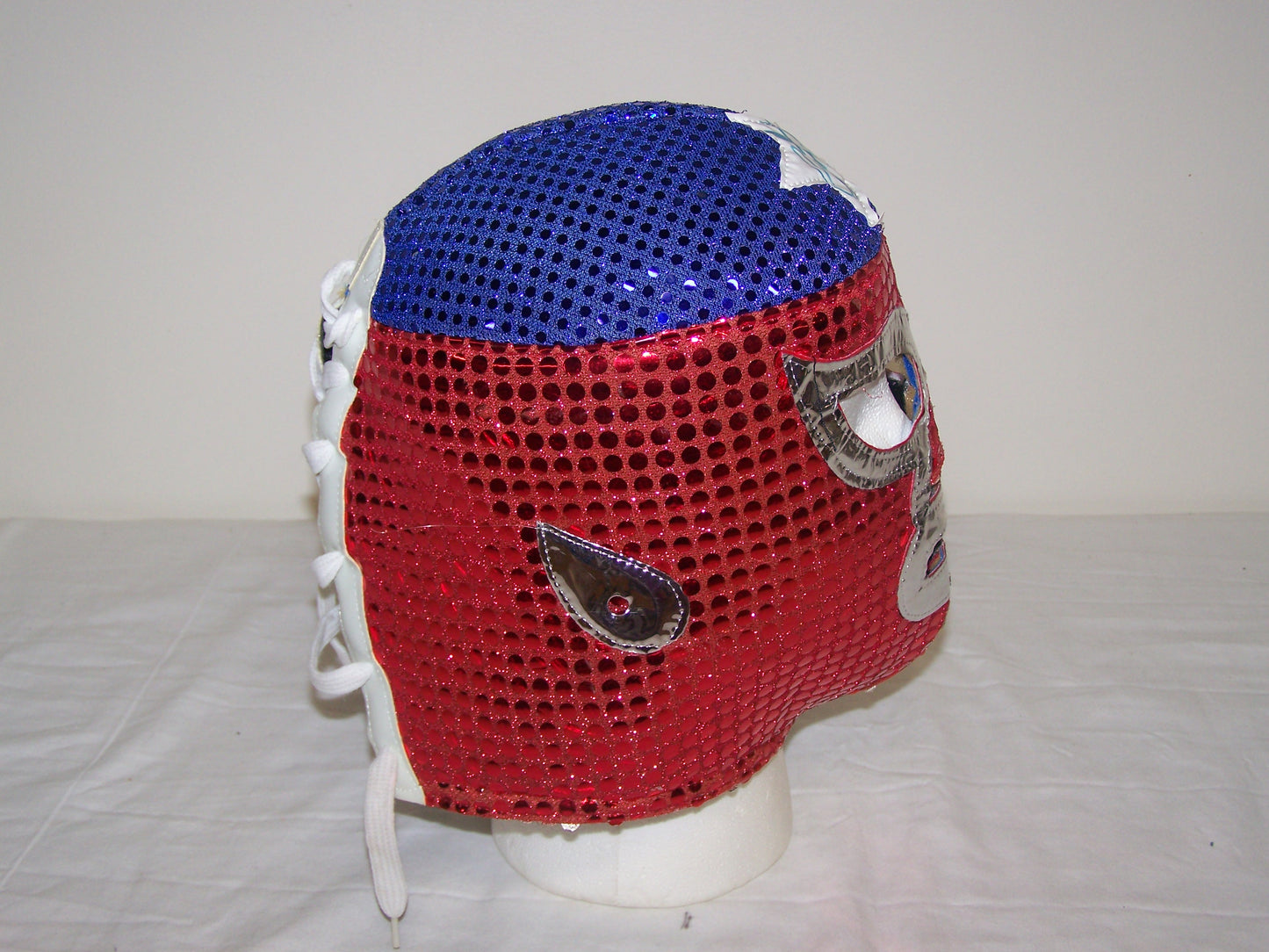 A197  The Patriot ( Tom Brandy ) Autographed Ring Worn Wrestling Mask w/COA