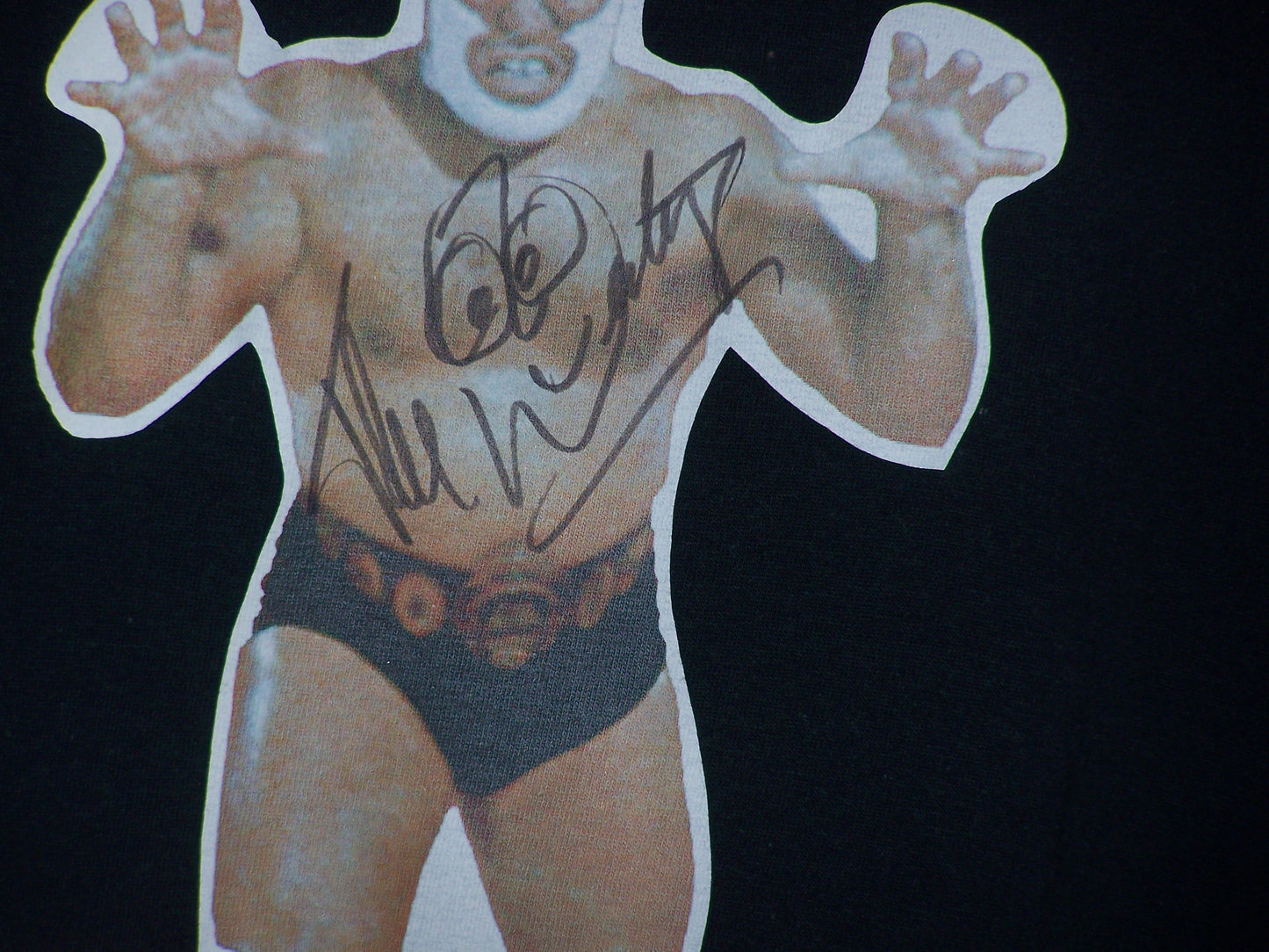 A207  The Destroyer ( Deceased ) Autographed Wrestling 2XL Tee Shirt w/COA