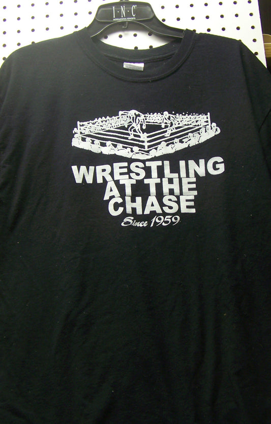 BAT20  Wrestling at the Chase  Original Vintage Tee Shirt  Size  L