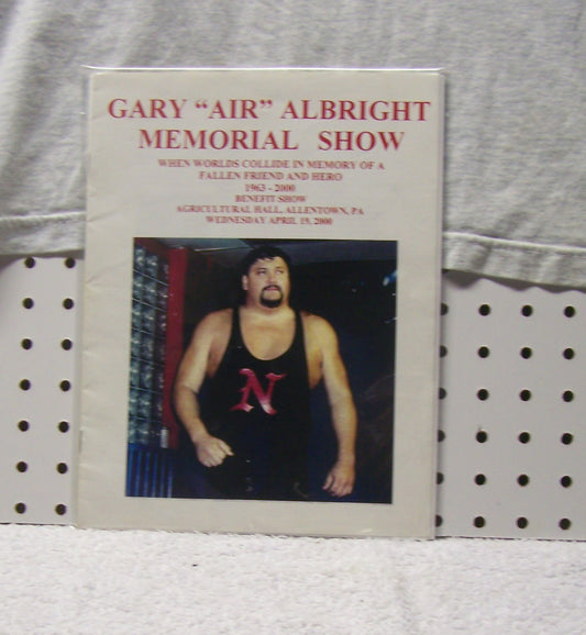 BAT24  Gary "Air " Albright  Memorial Original Vintage Tee Shirt  and Program Size XXL