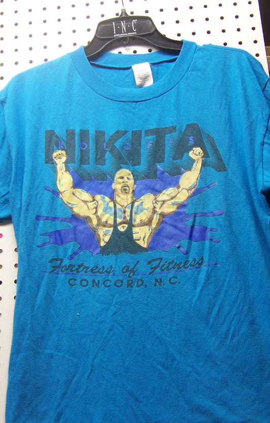 BAT26  WCW Nikita Koloff Original Vintage Tee Shirt  Size  L