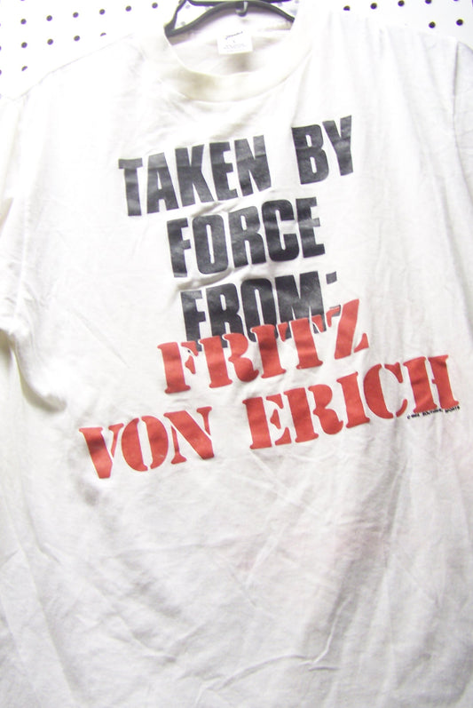 BAT4  Fritz Von Erich   Original Vintage Tee Shirt  Size  L