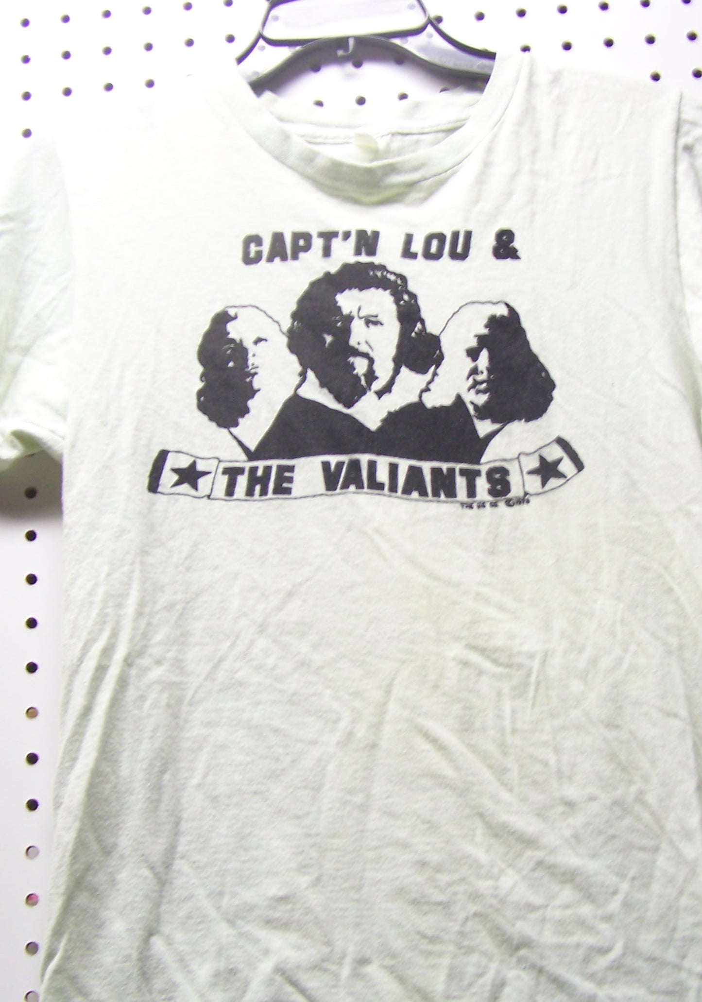 BAT6  Capt Lou Albano and the Valiant Brothers   Original Vintage Tee Shirt  Size  M