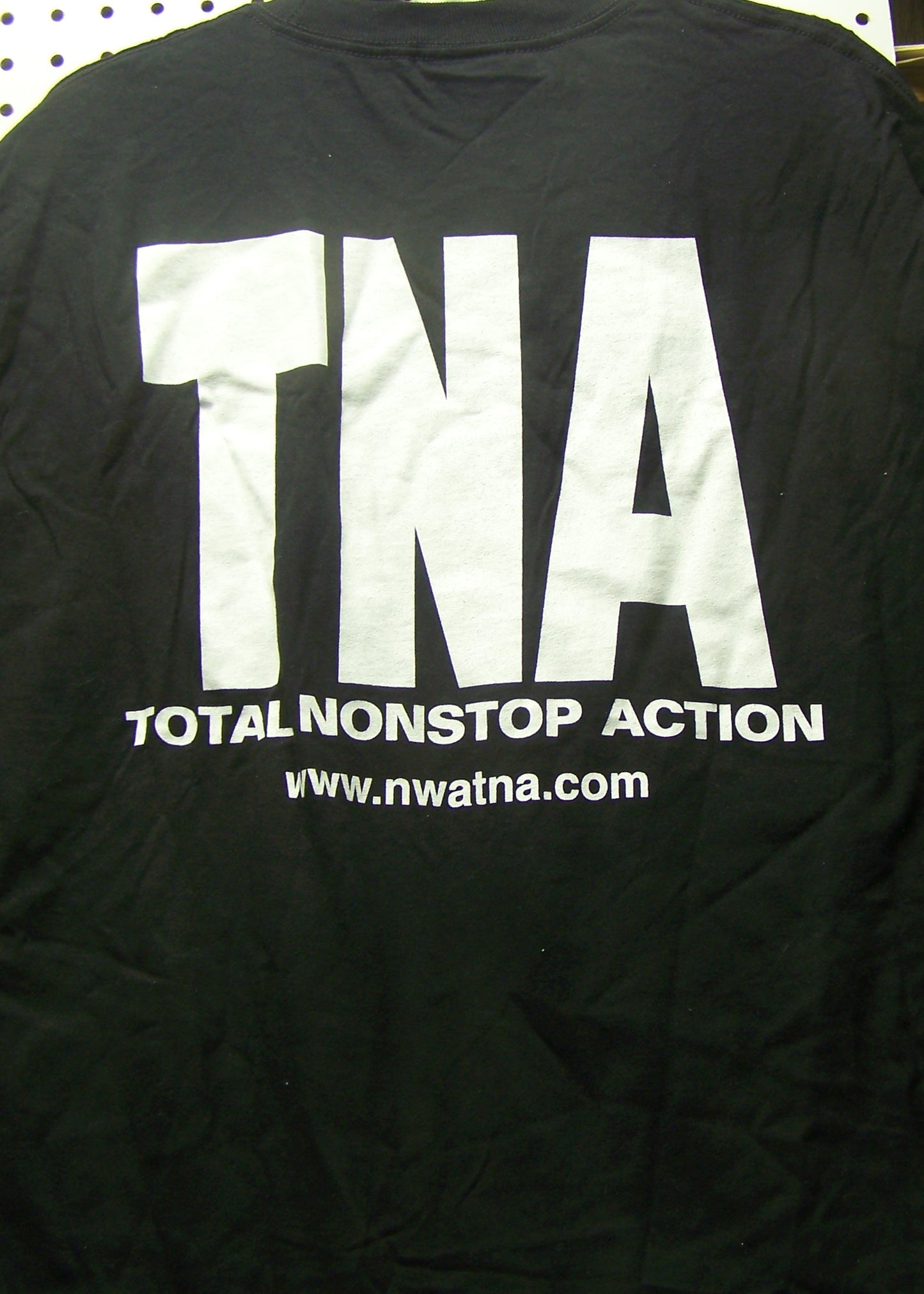 BAT97  NWA TNA Vintage Wrestling Tee Shirt Size XL