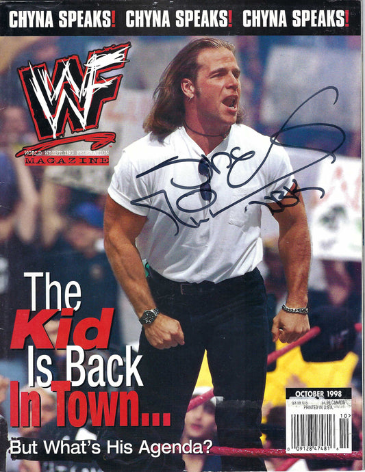 BD240  Shawn Michaels  Autographed VERY RARE  Vintage Wrestling Magazine  w/COA
