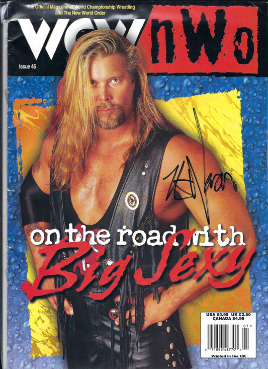 BD90  Kevin Nash   Autographed Vintage Wrestling Magazine w/COA
