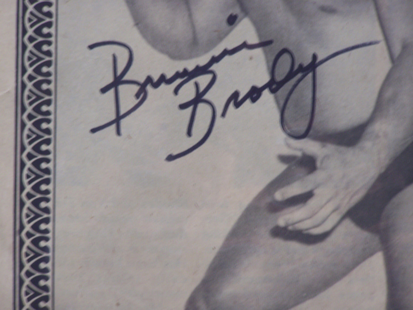 BB1  Bruiser Brody (Deceased ) Autographed Magazine Page w/COA