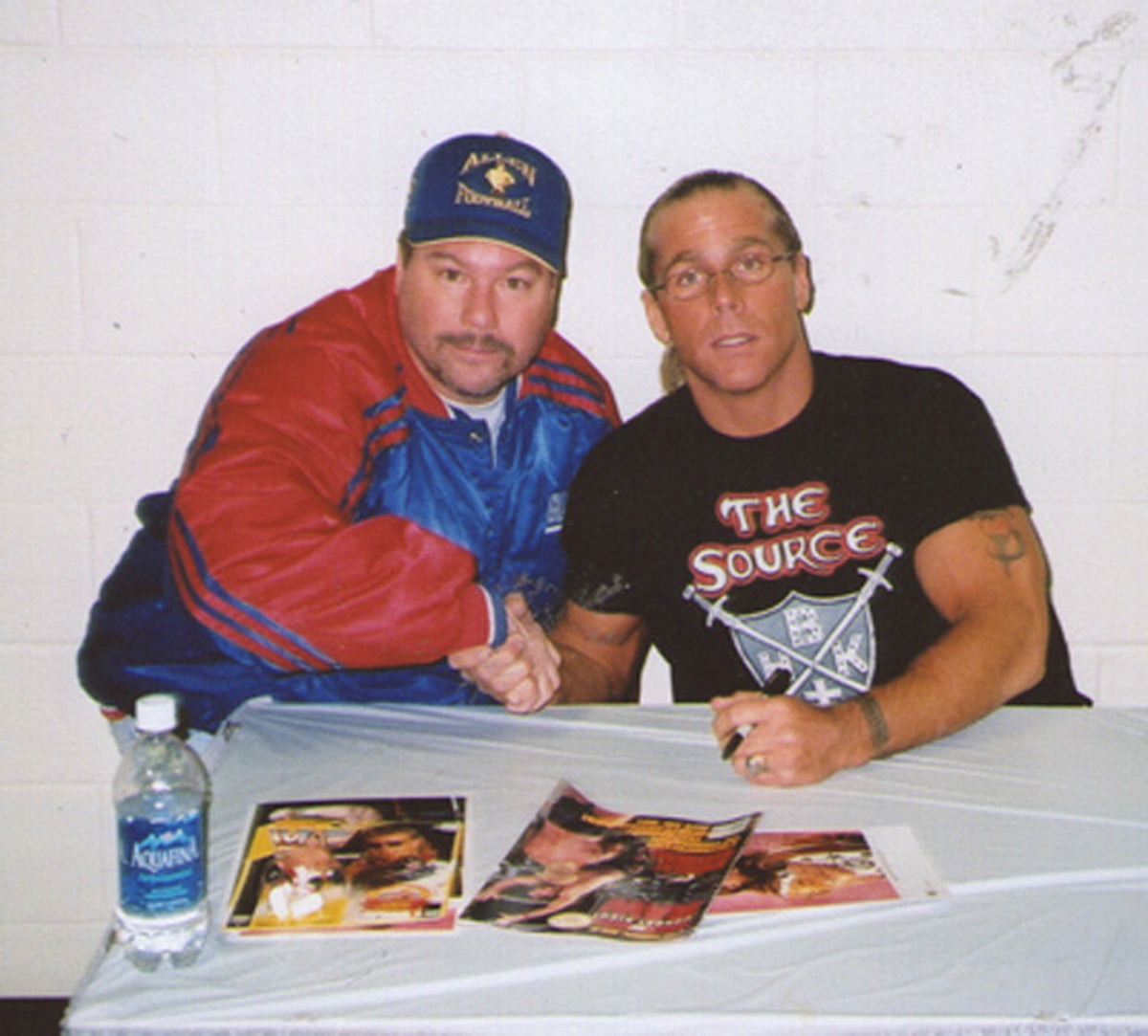 BD17  Shawn Michaels 2X   Bret Hart  Sunny  Blue Meanie    Autographed VERY RARE  Vintage Wrestling Magazine w/COA